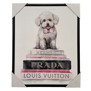 Dog Luxury Framed Canvas Art